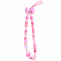 Personalized Pink Bow Phone Charm