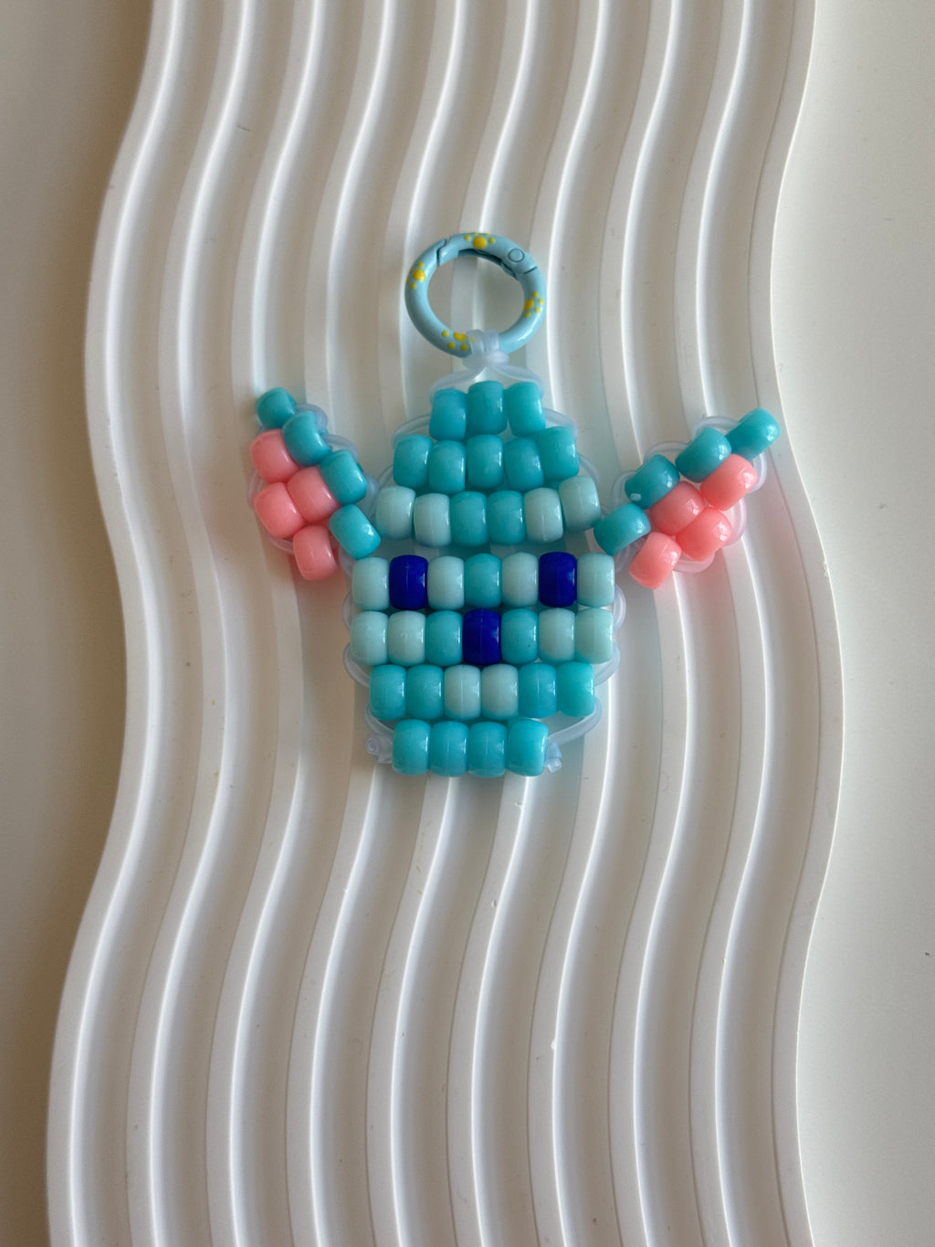 Pony Bead Stitch Keychain