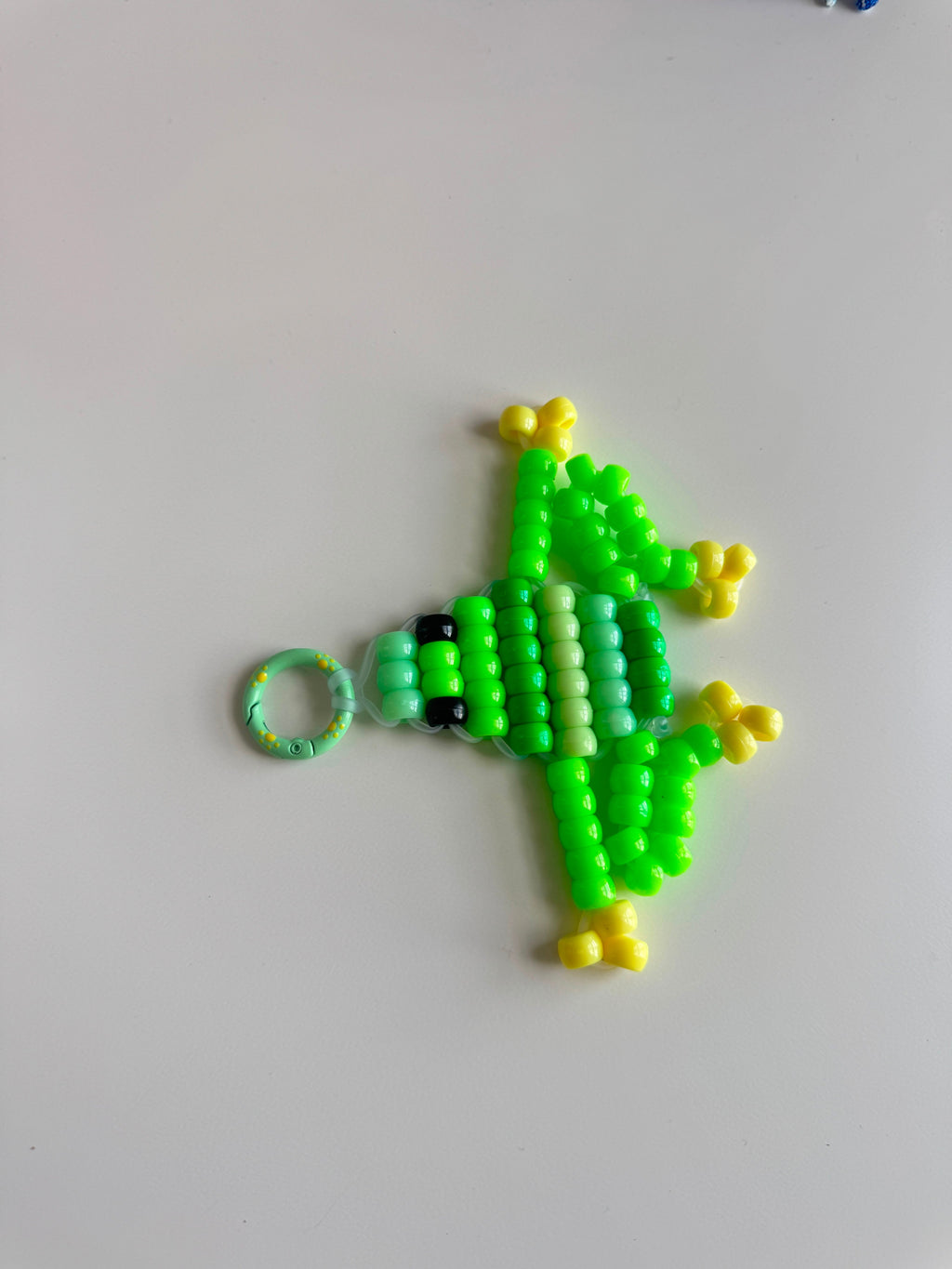 Frog Pony Bead Keychain